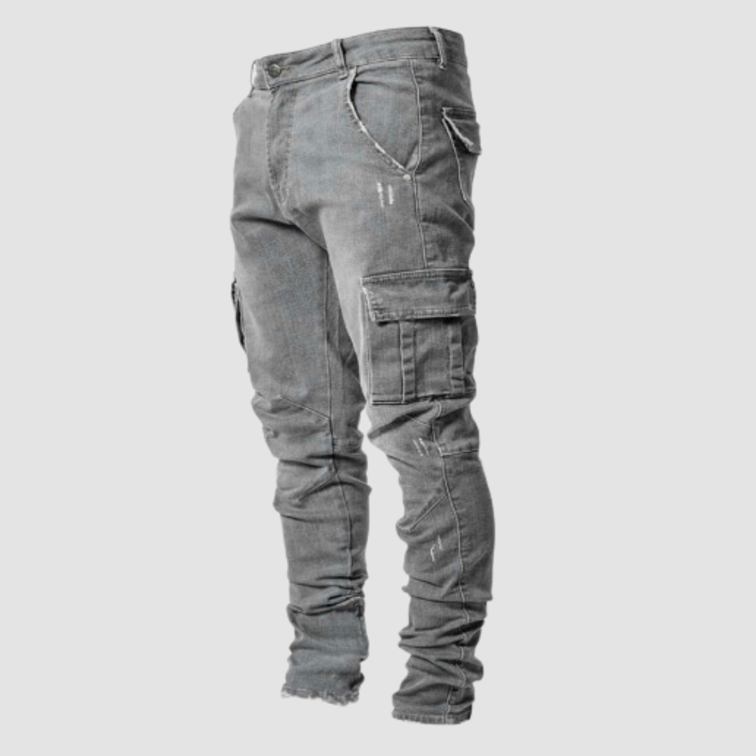 Stretch Slim-Fit Casual Jeans for All-Day Comfort