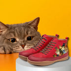 Boots med kattdetalj och dämpad innersula