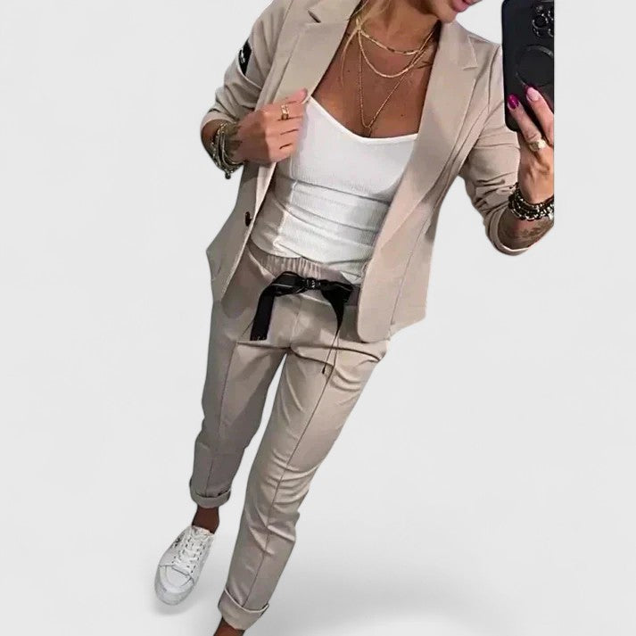 Blazer Two Piece Set with Soft Silhouette