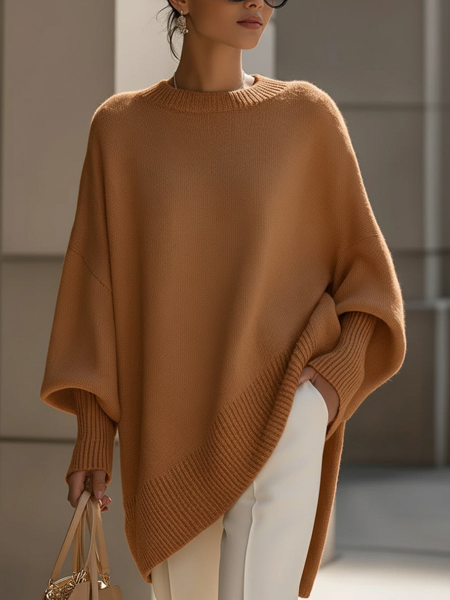 Long Sleeve Jumper with Graceful Drape