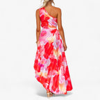 Asymmetric One-Shoulder Dress with Fitted Cut