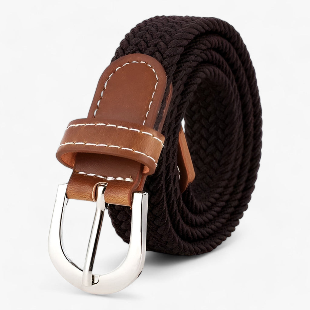 Braided Elastic Stretch Belt for Casual Everyday Wear