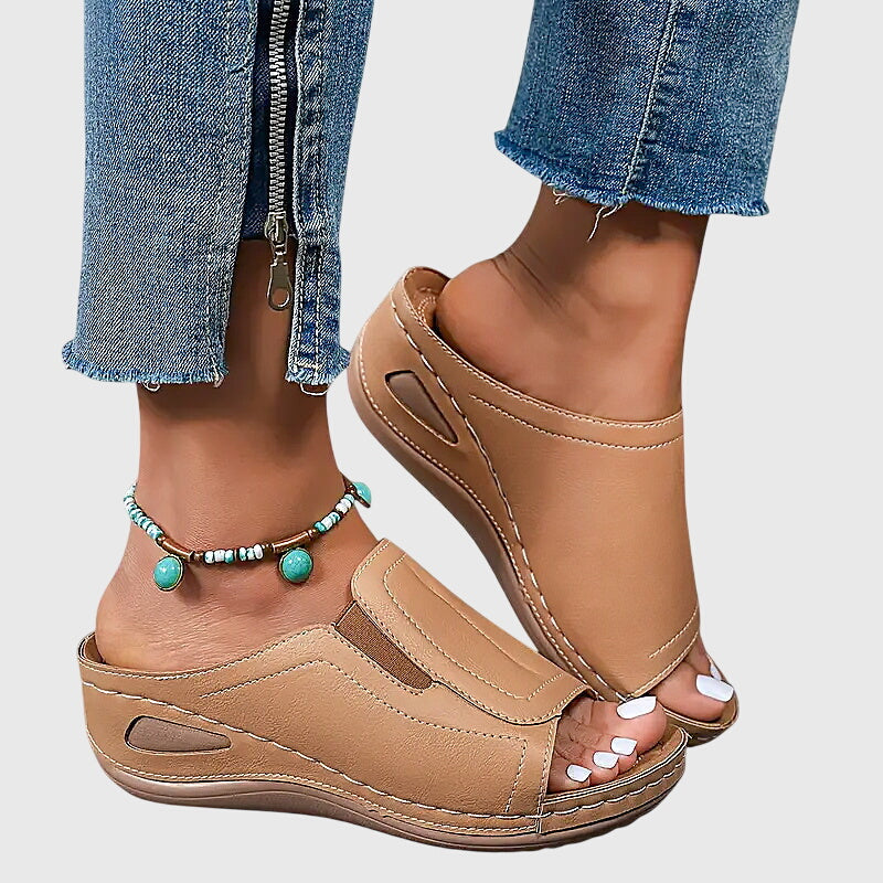 Contoured Sandals with Slip-Resistant Sole