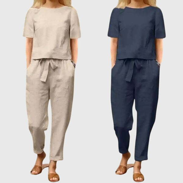 Summer Co-Ord Set with Polished Easy Finish