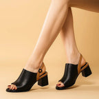 Slingback Block Heels with Plush Insole
