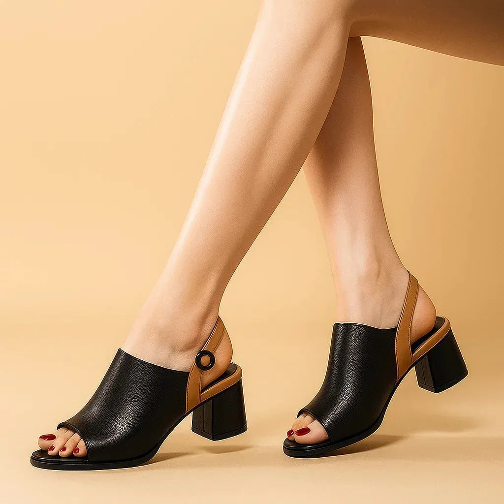 Slingback Block Heels with Plush Insole
