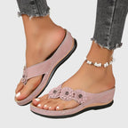 Contoured Flip Flops with Supportive Footbed