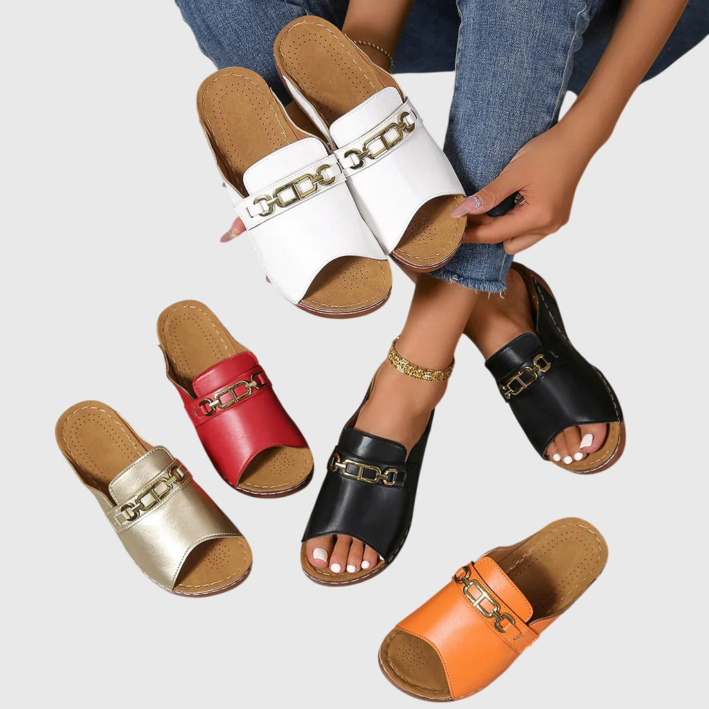 Sandalias anatómicas con empeine transpirable