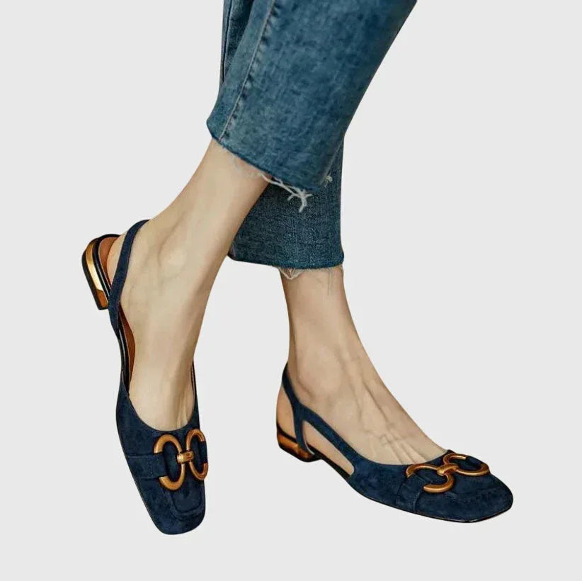 Buckle Fastening Sandals with Contoured Footbed