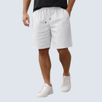 Men's Linen Shorts with Relaxed Regular Fit