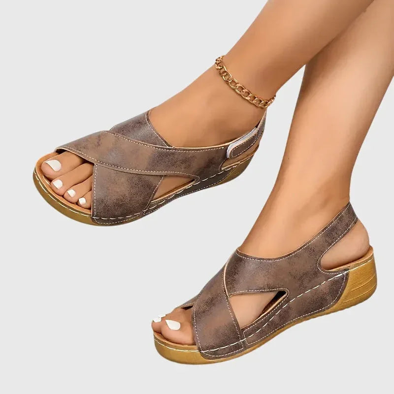 Slip-On Sandals with Stable Sole