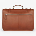 Faux Leather Portfolio Bag with Multiple Compartments for Work