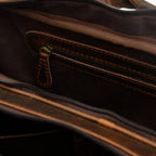 Faux Leather Document Bag with Detachable Shoulder Strap