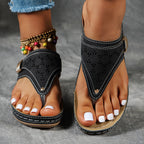 Adjustable Strap Sandals with Contoured Footbed