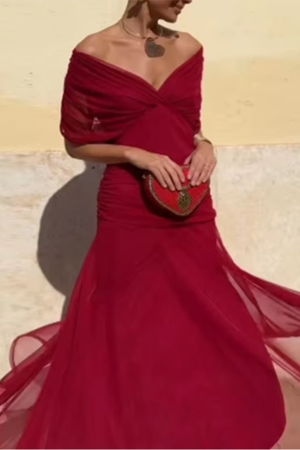 Floor Length Maxi Dress with Graceful Drape