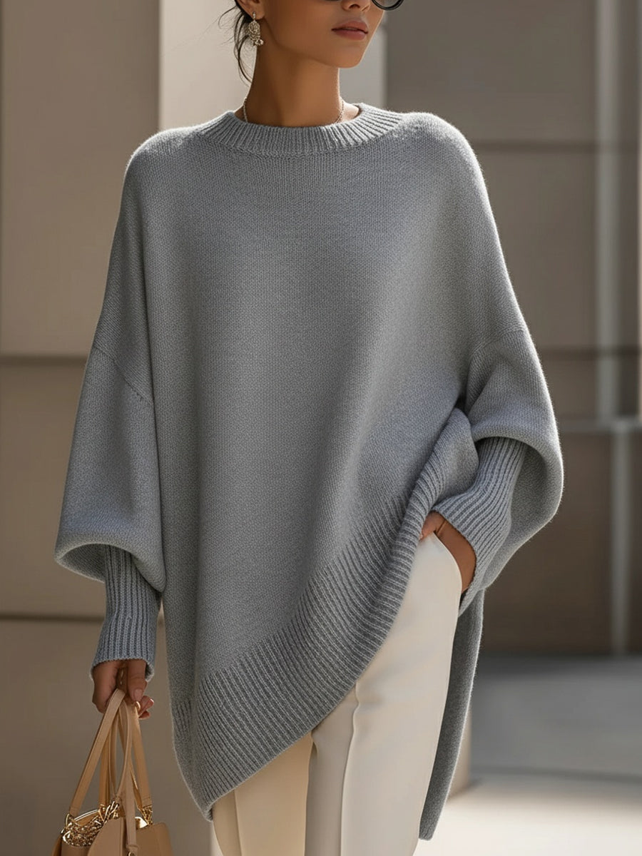 Long Sleeve Jumper with Graceful Drape