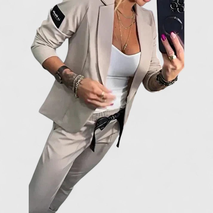 Blazer Two Piece Set with Soft Silhouette