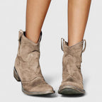 Botines camperos con tacón ancho