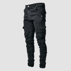 Smala stretchjeans för avslappnad look och komfort hela dagen