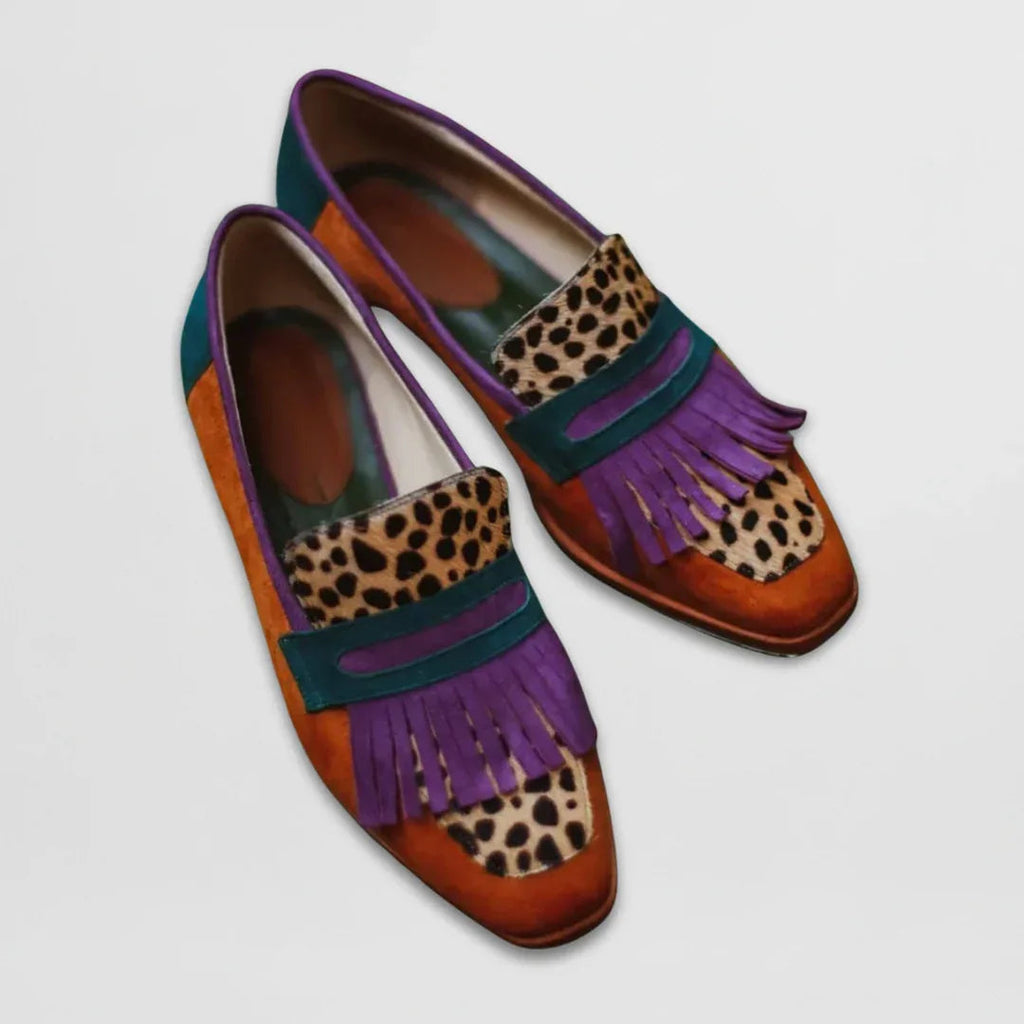 Leather Look Loafers with Minimalist Design