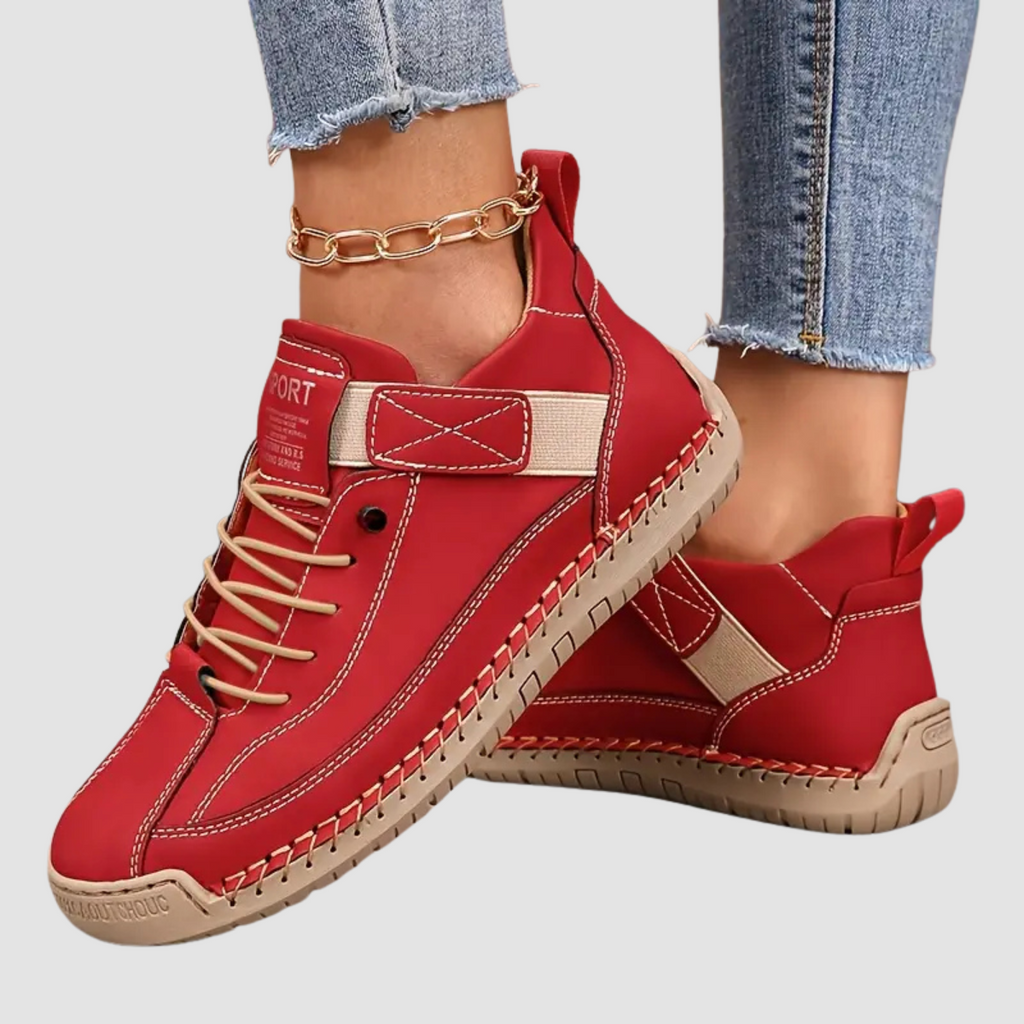 Slip-On Trainers with Wide Toe Box and Elasticated Panels