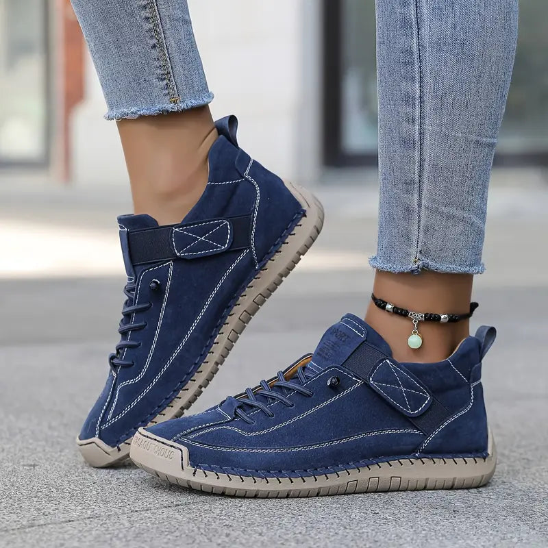 Slip-On Trainers with Wide Toe Box and Elasticated Panels