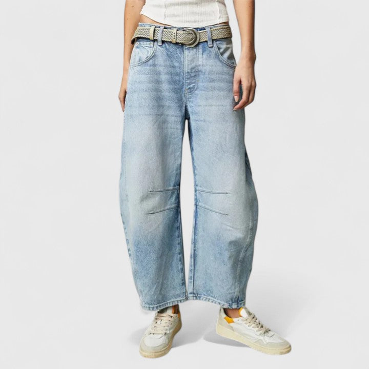 Wide Leg Trousers with Elongating Relaxed Fit