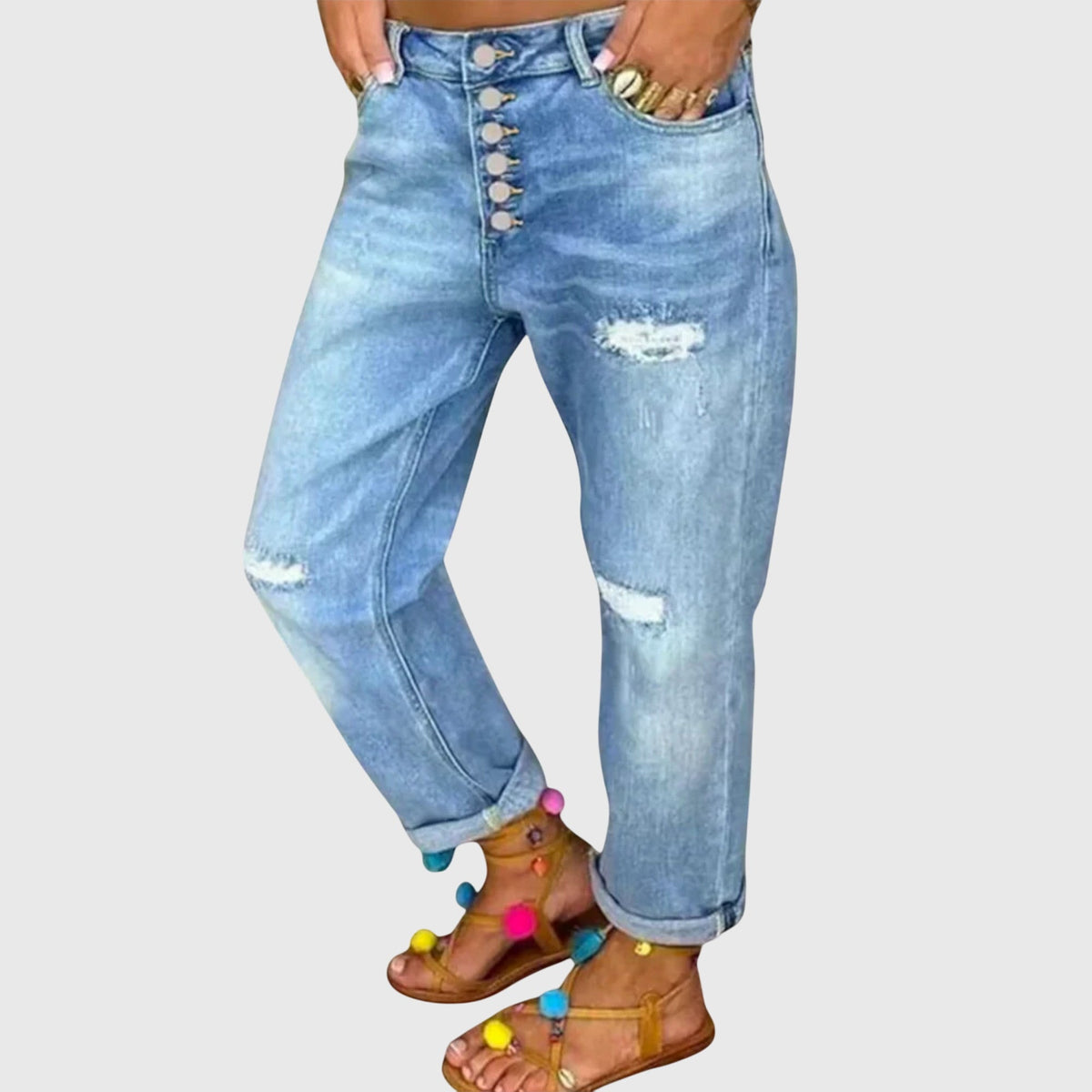 Relaxed Fit Jeans with Simple Modern Cut