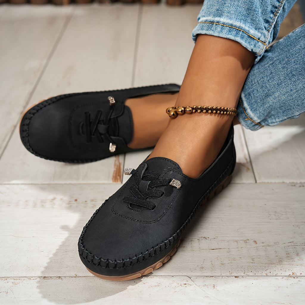 Mocasines con sujeción y plantilla que alivia la presión