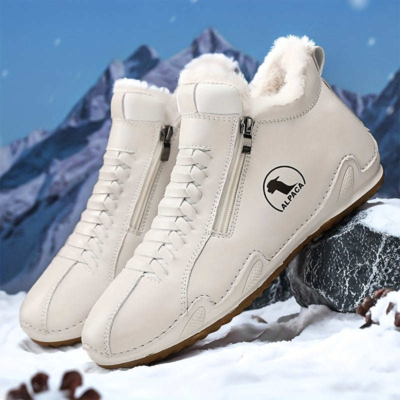 Lined Winter Boots with Wide Toe Box