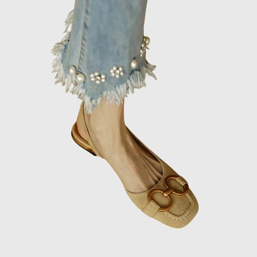 Buckle Fastening Sandals with Contoured Footbed