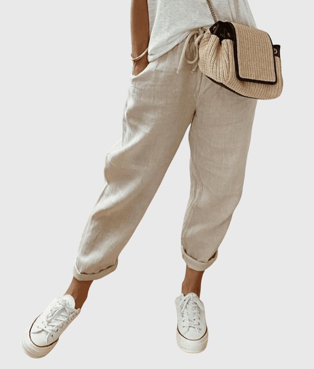 Relaxed Summer Trousers with Elasticated Waist