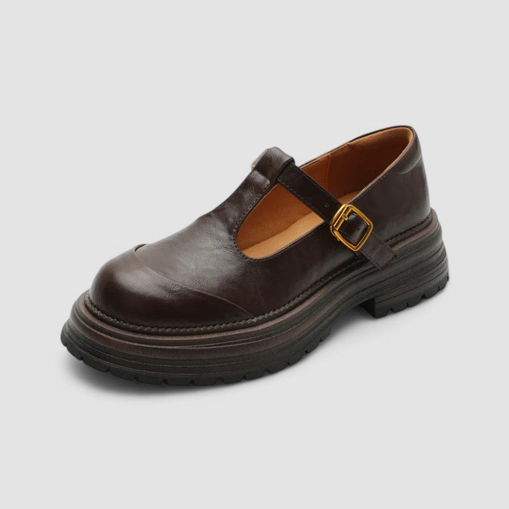 Mary Jane-skor i vintagestil med dämpad innersula