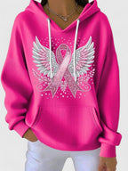 Hooded Jumper with Drawstring and Pockets
