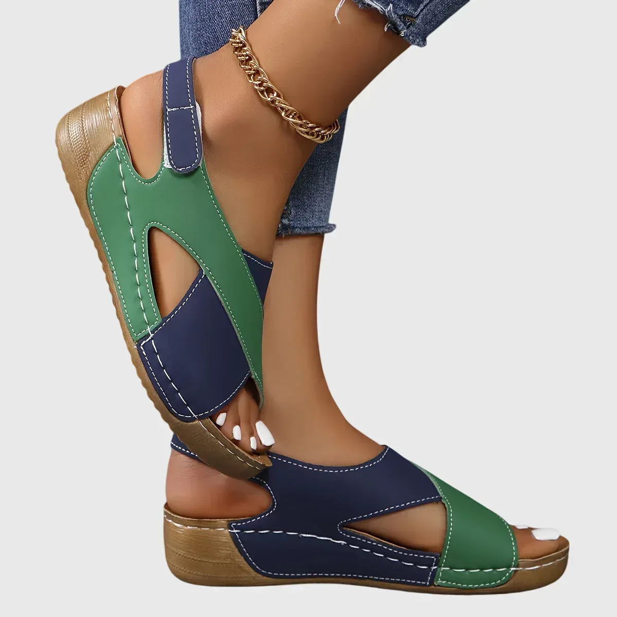 Cushioned Flat Sandals with Adjustable Buckle Straps