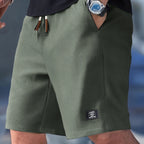 Slim fit-shorts med justerbar dragskomidja