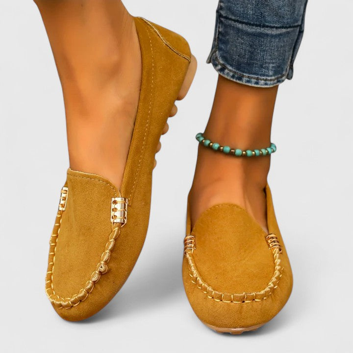 Slip in-loafers med sofistikerad finish