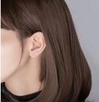 Vintage-Style Triangle Earrings in Silver Colour with Crisp Edges