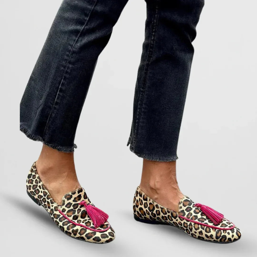 Fringe Detail Slip-On Mules with Cushioned Footbed