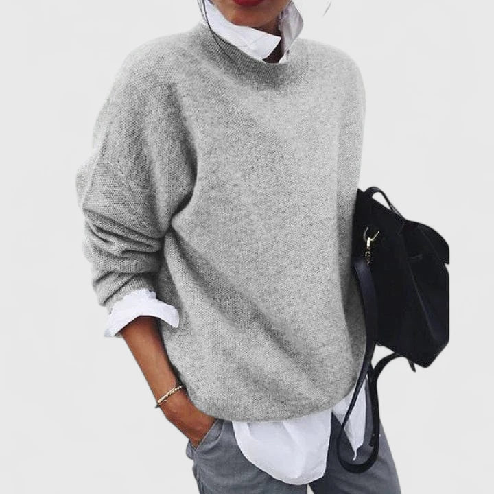 Long Sleeve Jumper with Loose Relaxed Fit