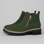 Botines con cremallera lateral y plantilla acolchada