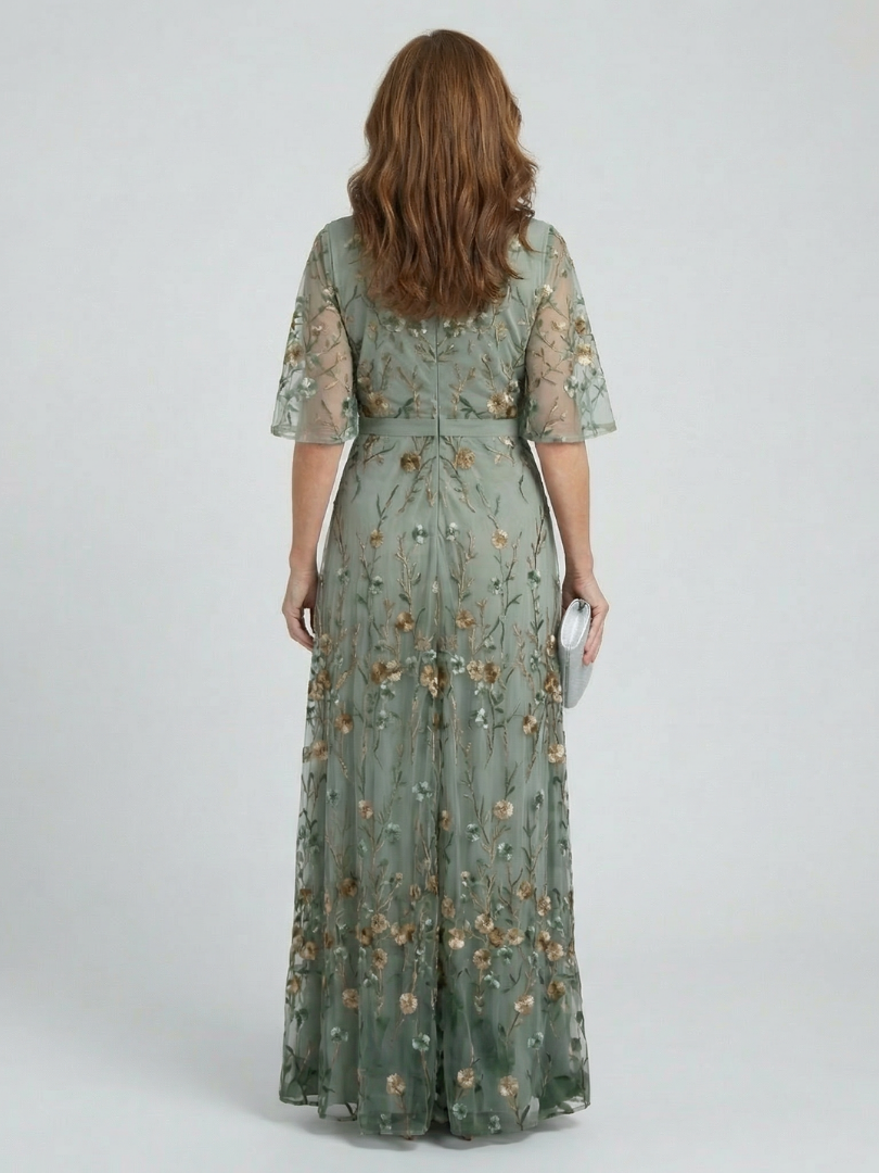 Floral Halter Maxi Dress with Flowing Silhouette