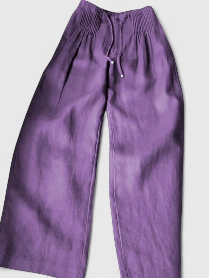 Airy Flowing Trousers with Graceful Drape