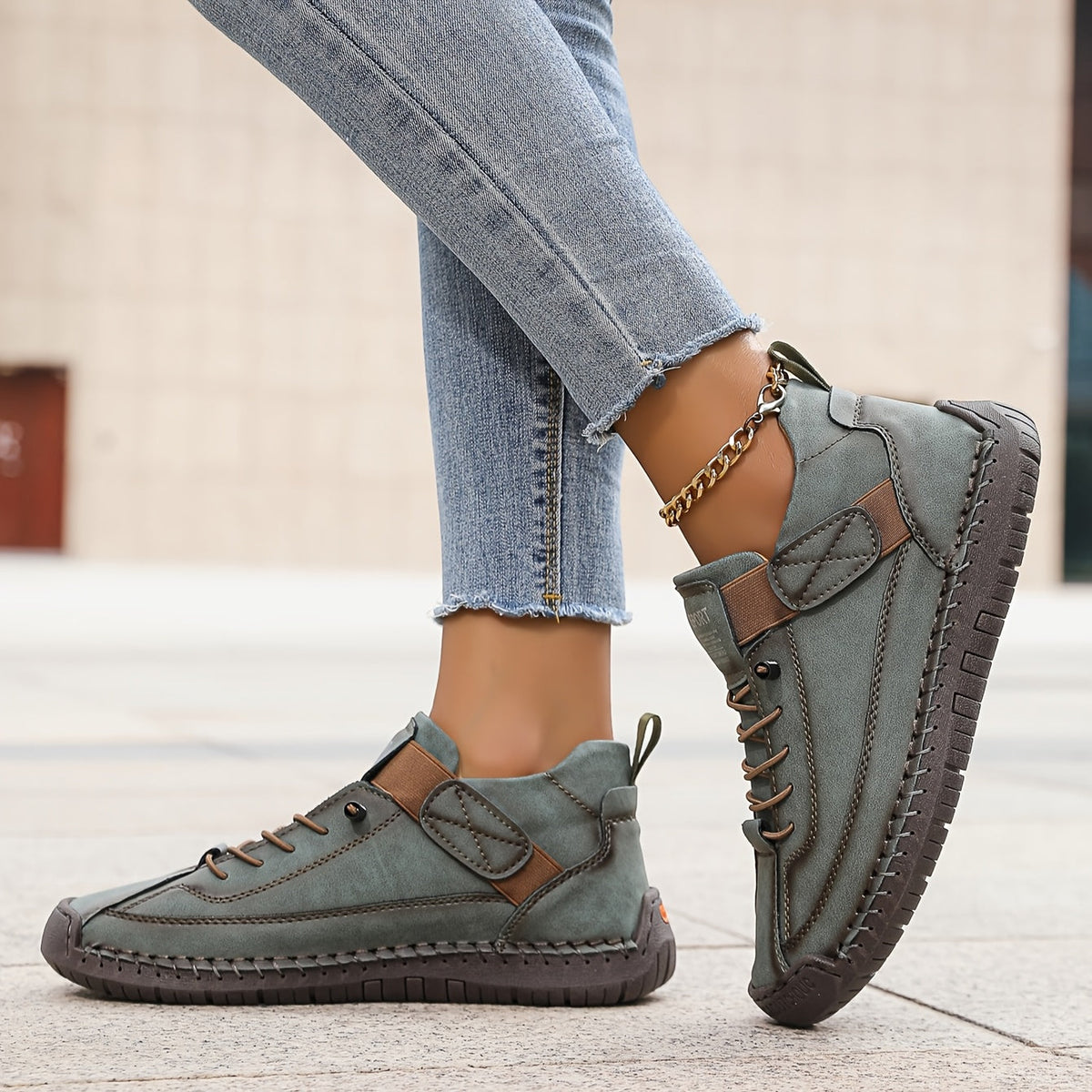 Velcro Strap Trainers with Wide Comfortable Fit