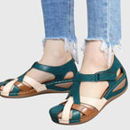 Platform Wedge Sandals with Buckle Strap