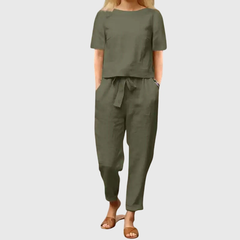 Summer Co-Ord Set with Polished Easy Finish