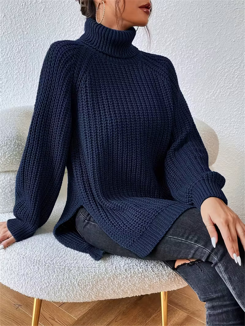 Oversized Crew Neck Jumper with Relaxed Fit