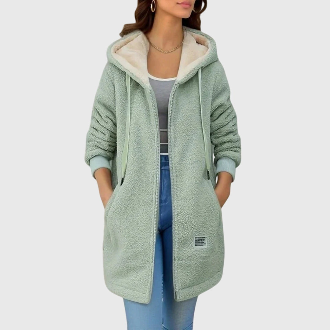 Hooded Fleece Jacket with Warm Soft Handle