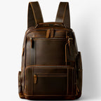 Retro-Style Backpack with Padded Laptop Sleeve