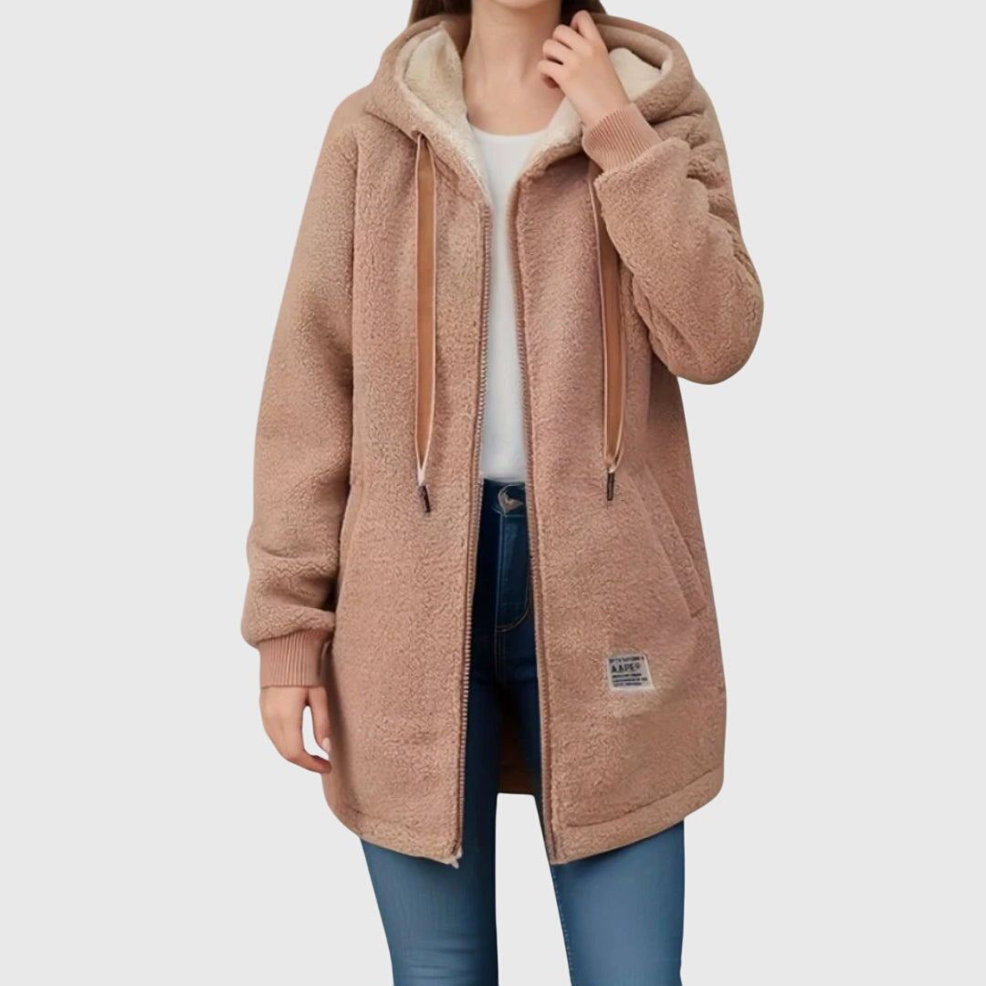 Hooded Fleece Jacket with Warm Soft Handle